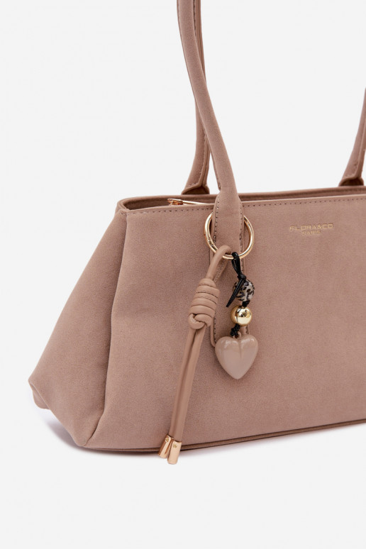 aus Öko-INildlederoZua HandheldBrelokiem elfenbeinfarbe Nelina