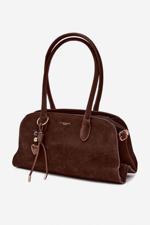 HandheldBrelokiem I mit Schnallenmi aus Öko-INildlederoZua CzekoladoZua Violette