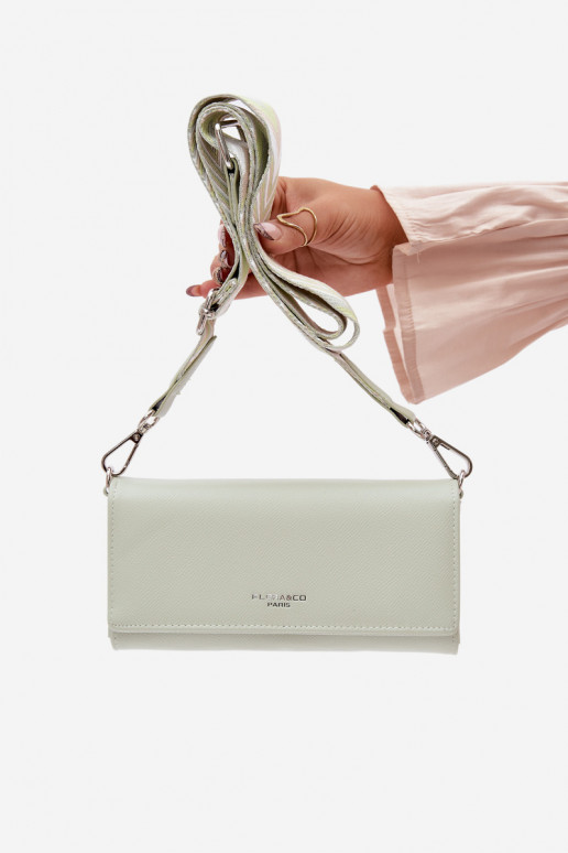 Geldbörse Handheld zZuei in eins mit Riemen Mintfarbe Suzette