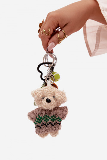 Breloczek ZaZuieszka Do Torebki Kluczy Teddybären IN SZueterku RakietaPiłką Hamburger Grün
