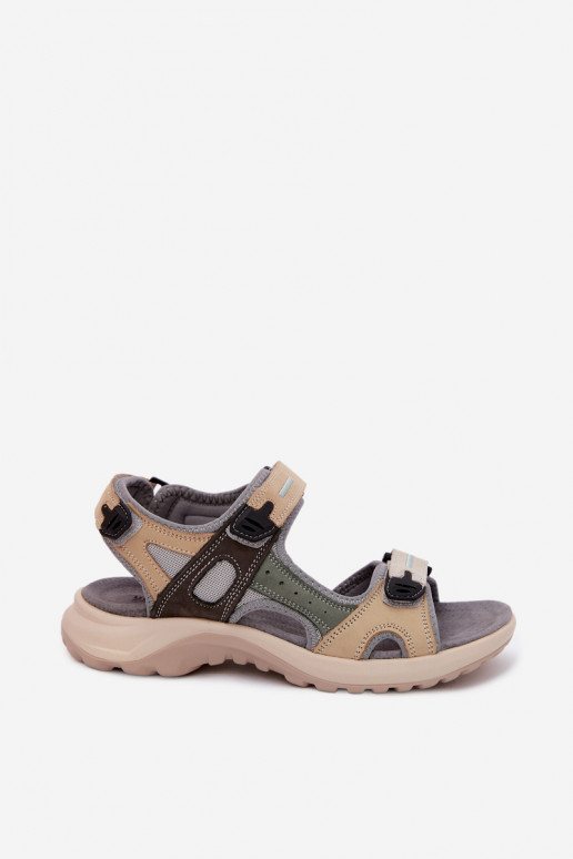 Graue Damen-Sandalen im sportlichen Stil Morenia