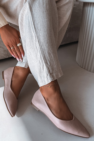 Ballerinas aus Kunstleder in Rosafarbe Nelisa 2