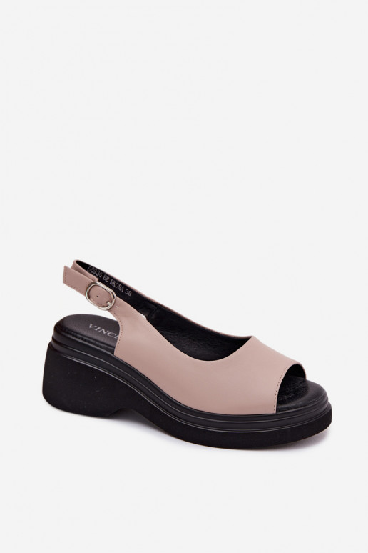 Haut Plateausandalen Vinceza 66936 Beige