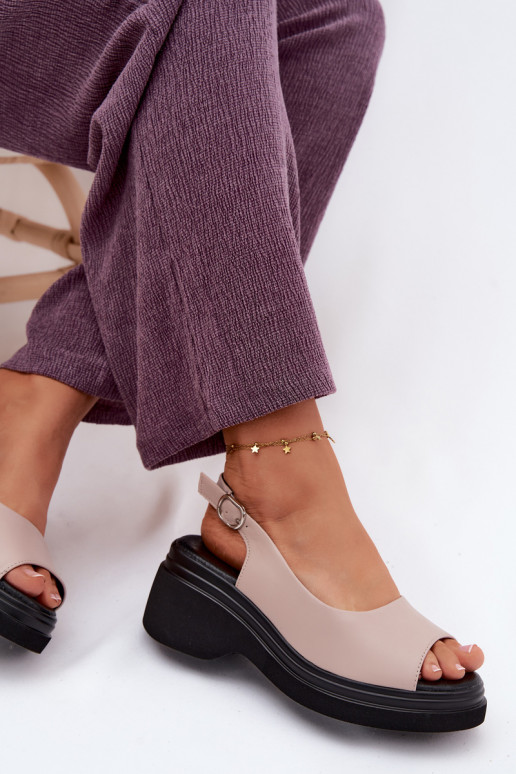 Haut Plateausandalen Vinceza 66936 Beige