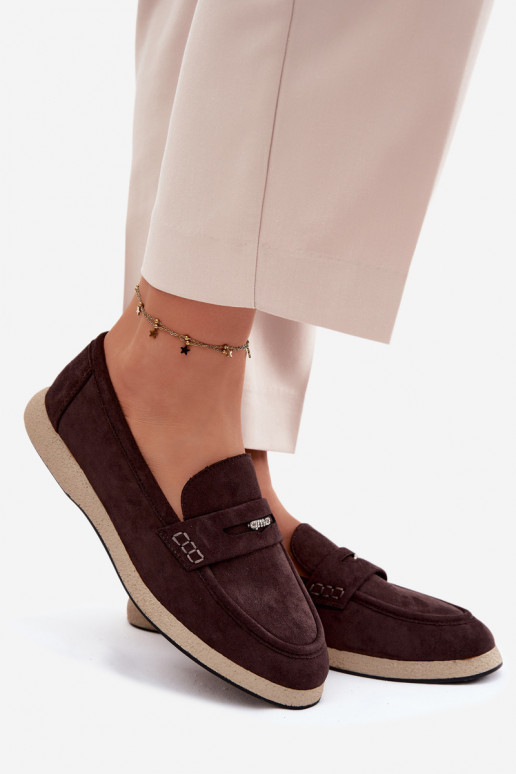 Mokassins für DamenImitacji aus INildlederu Vinceza 62273 CzekoladoZue