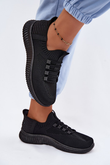 Schwarze Slipper-Sneaker Olive