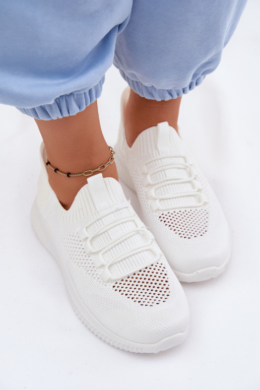 Weiße Slipper-Sneaker Olive