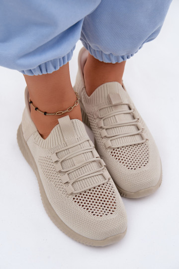 Sandfarbene Slipper-Sneaker Olive 2