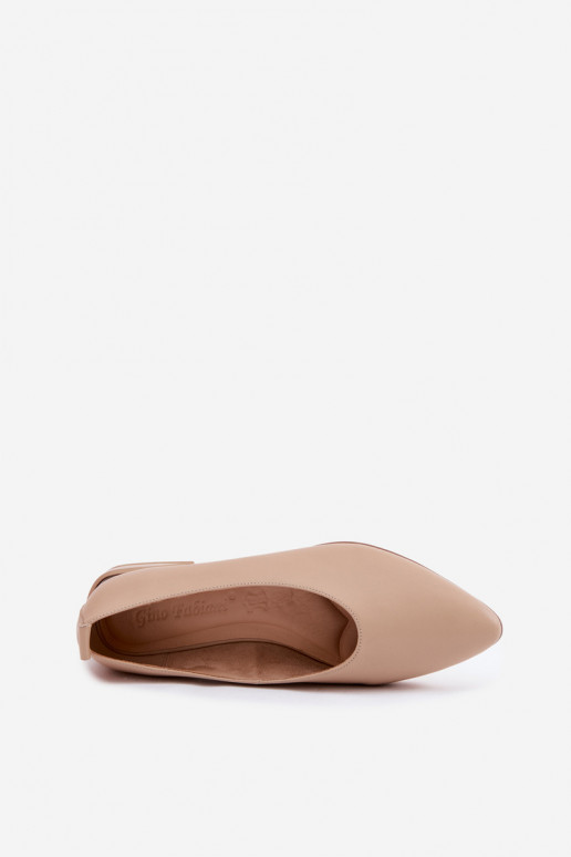 Ballerinas mit breiten Absätzen Beige Hoshi