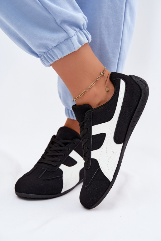 Schwarze Sneaker für Damen Tai