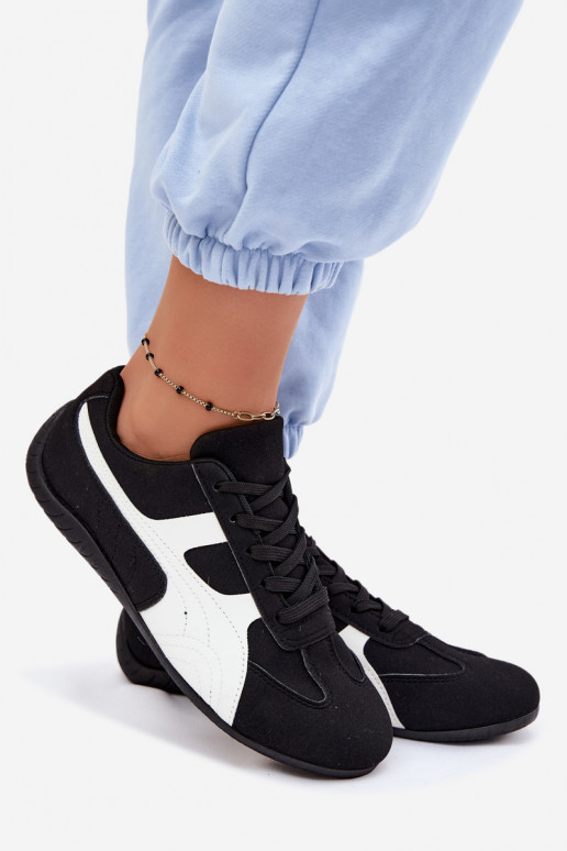Schwarze Sneaker für Damen Tai