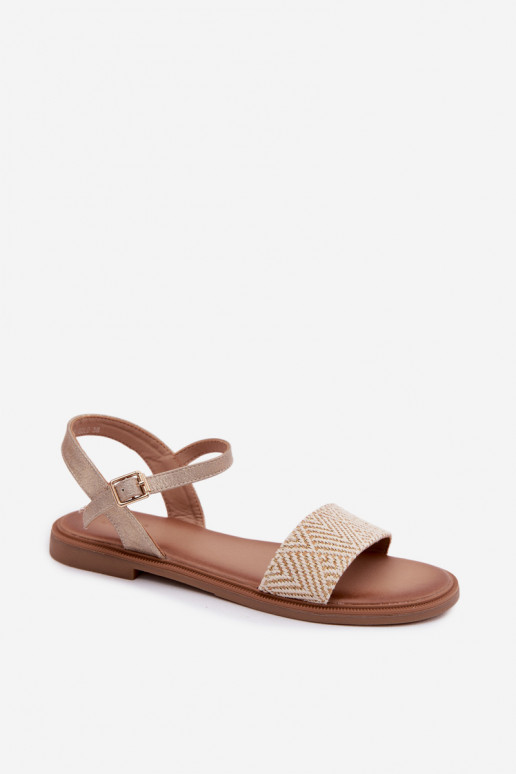 Goldene Damen-Platformsandalen Lumina