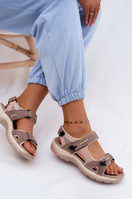 Damensandalen Feminin IN SportoZuym Stylu McKeylor 95414 Beige-pinke Farbe