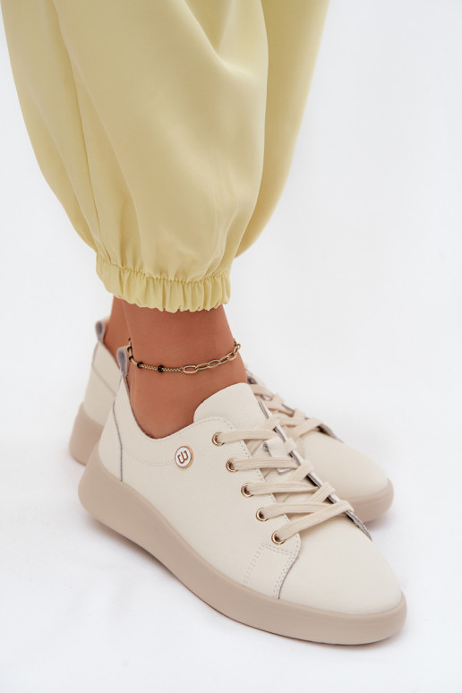 Haut Schuhe Feminin Vinceza 41508 elfenbeinfarbe