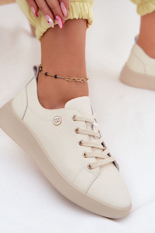 Haut Schuhe Feminin Vinceza 41508 elfenbeinfarbe