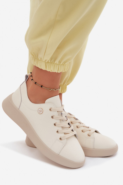 Haut Schuhe Feminin Vinceza 41508 elfenbeinfarbe