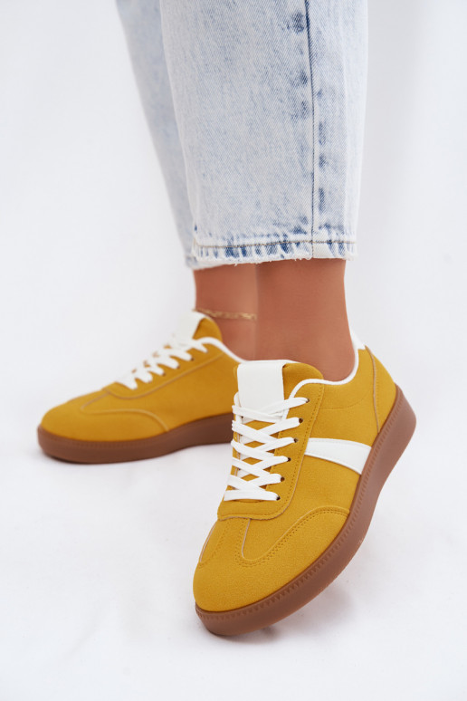 Sneakers Stilvollllschuhe FemininImitacji aus INildlederu gelbe Farbe Calira