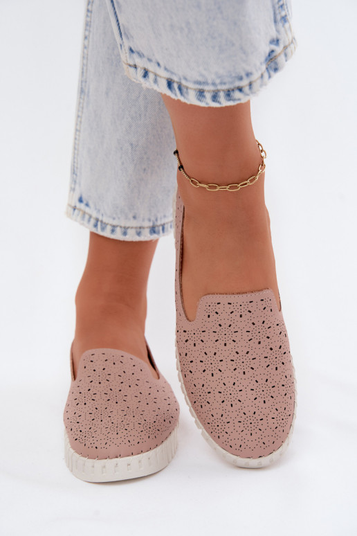 mit durchbrochenen Elementen Ein überzeugendes Stilvollll Schuhe Feminin pinke Farbe Salty