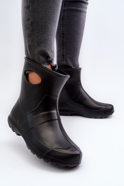 Damen wasserdichte Gummistiefel schwarz LEMIGO GARDEN 752