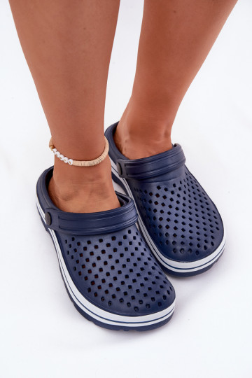 Leichte Damen dunkelblaue Slipper Ardanica 2