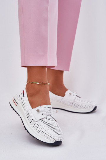 Damen weiße Plateauschuhe Violeth 2