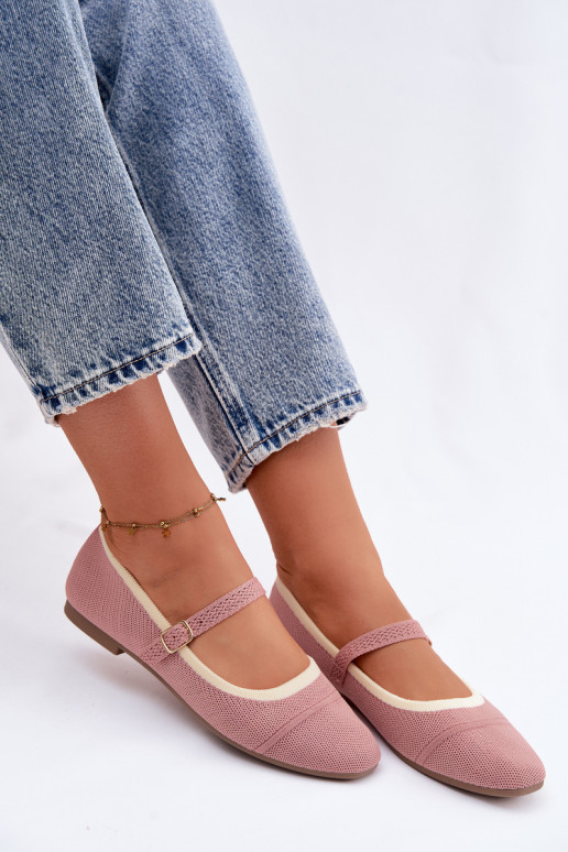 gleichschenklig BallerinasNetzgo Es mussterialu pinke Farbe Zelisa