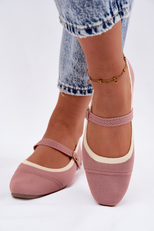 Ballerinas aus Netzmaterial rosa Zelisa