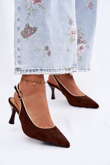 Damensandalen mit dünnen AbsätzenLamóZuką CzekoladoZue Relmira 2