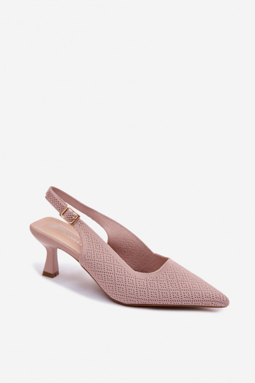 Hochhackige Sandalen in rosa Farbe Delessa