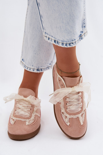 Rosa Damen-Sneaker mit Schnürsenkeln Ilrene 2