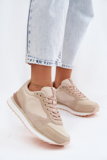 Sandfarbene Damen-Sneaker aus Wildleder McArthur MA2512IN 2