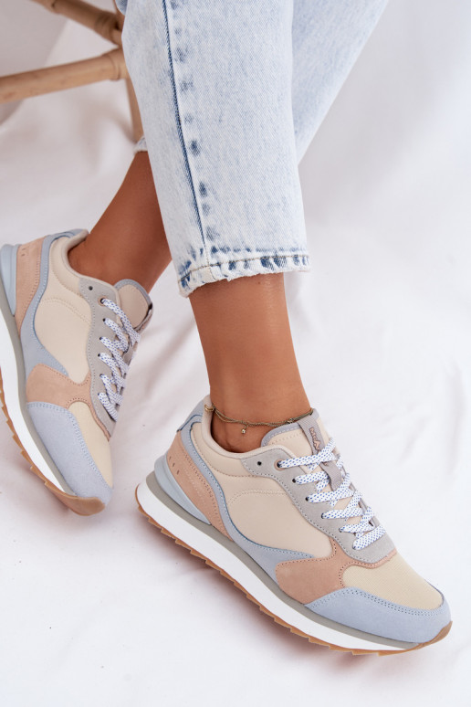 aus INildleder Sneakers Stilvollllschuhe Feminin McArthur MA2512IN blaue Farbe