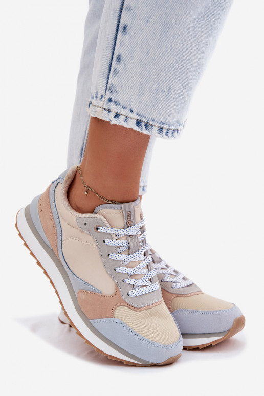 aus INildleder Sneakers Stilvollllschuhe Feminin McArthur MA2512IN blaue Farbe