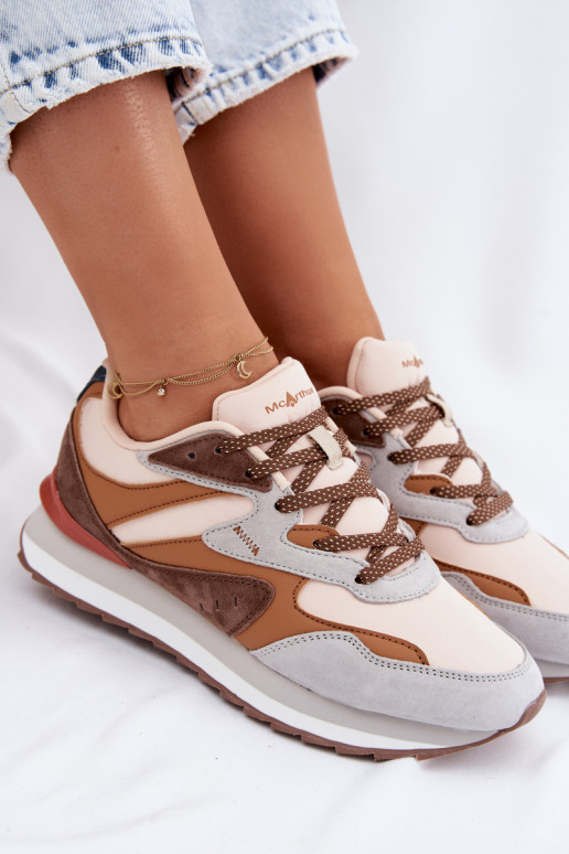 Sneakers Stilvollllschuhe Feminin aus INildleder McArthur MA253IN braune Farbe