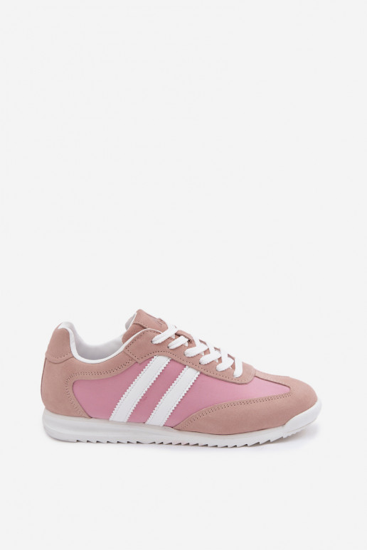 aus INildleder Sneakers Stilvollllschuhe Turnschuhe Feminin McArthur MA258IN pinke Farbe