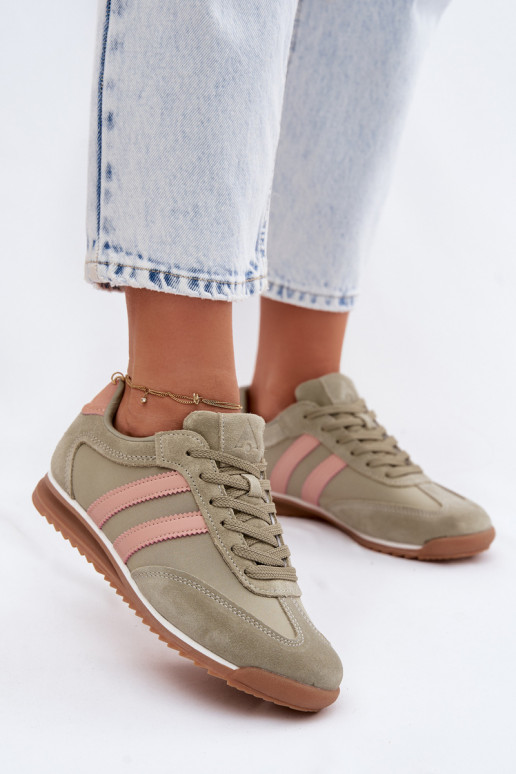 Grüne Damen-Sport Schuhe aus Wildleder McArthur MA258IN