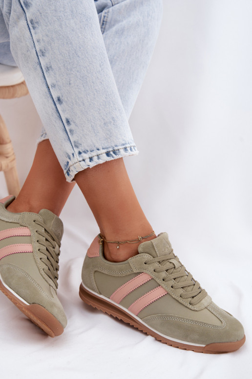 Grüne Damen-Sport Schuhe aus Wildleder McArthur MA258IN