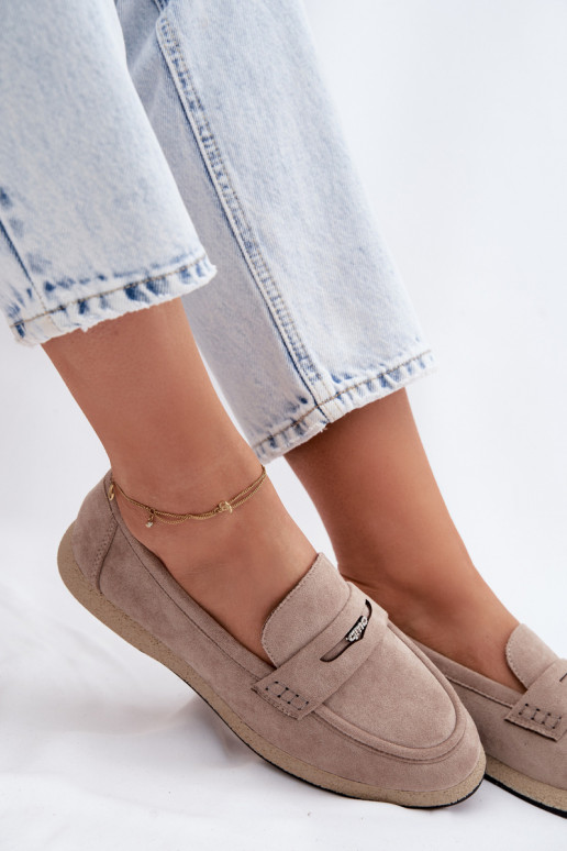 Mokassins für DamenImitacji aus INildlederu Vinceza 62273 Beige