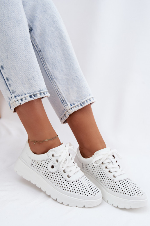 Haut mit durchbrochenen Elementen Schuhe Feminin Vinceza 79629 Zueiße Farbe