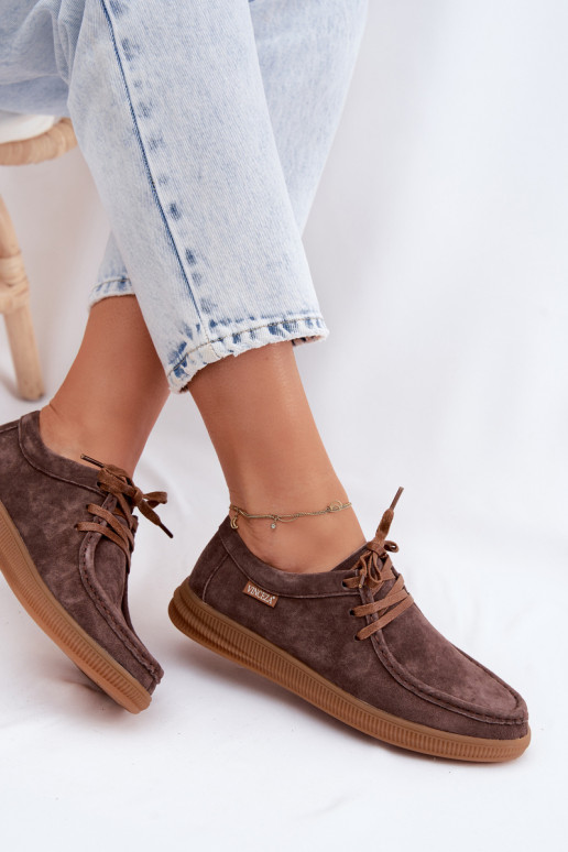 SchuheErmöglichtturalnego aus INildlederu Vinceza 95391 braune Farbe