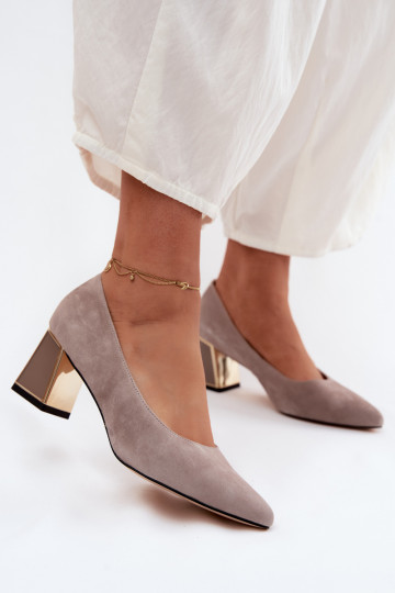 SchuheErmöglichtturalnego aus INildlederu mit Absätzen Vinceza 66921 Beige 2