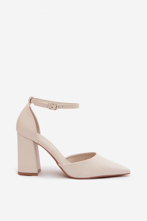 Schuhe mit AbsätzenImitacji Skóry elfenbeinfarbe Selvra