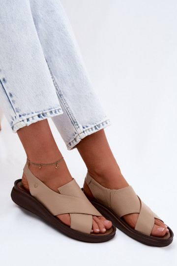 Zazoo 40392 Damen-Sandalen in Cappuccino