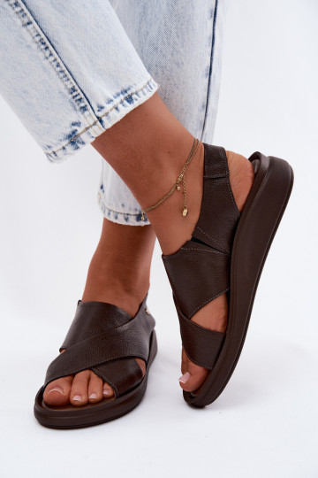 Zazoo 40392 Damen-Sandalen in Schokolade 2