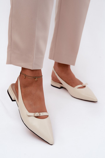 Damen-Sandalen mit breiten Absätzen Tai turiciejka K7449-22 elfenbeinfarben