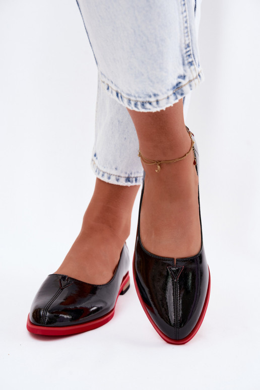Lack ballerinas Tai turiciejka K7463-01 schwarz