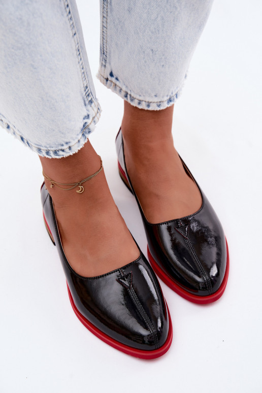 Lack ballerinas Tai turiciejka K7463-01 schwarz