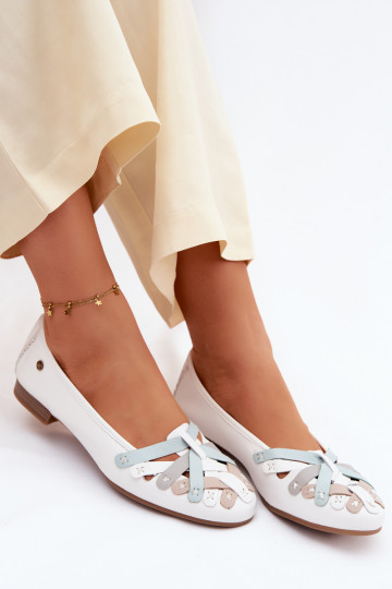 Ballerinas Es mussciejka P7542-11 Zueiße Farbe