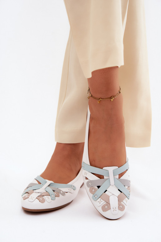 Ballerinas Es mussciejka P7542-11 Zueiße Farbe