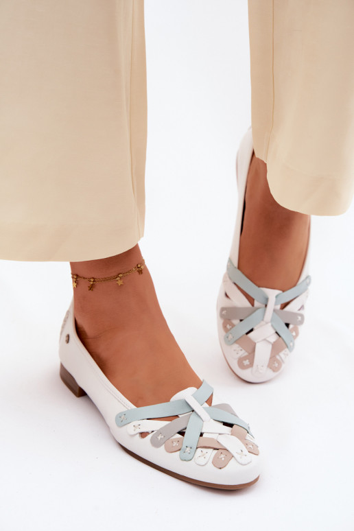 Ballerinas Es mussciejka P7542-11 Zueiße Farbe